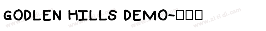 godlen hills demo字体转换
